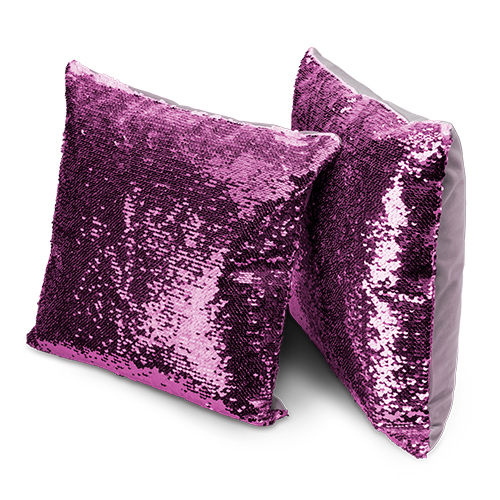 Housse de coussin à paillettes, en différentes tailles et couleurs