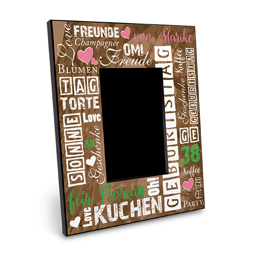 UNISUB Cadre photo imprimable, taille 203 x 254 x 16 mm, pour format de photo 100 x 150 mm, 14 pcs./carton