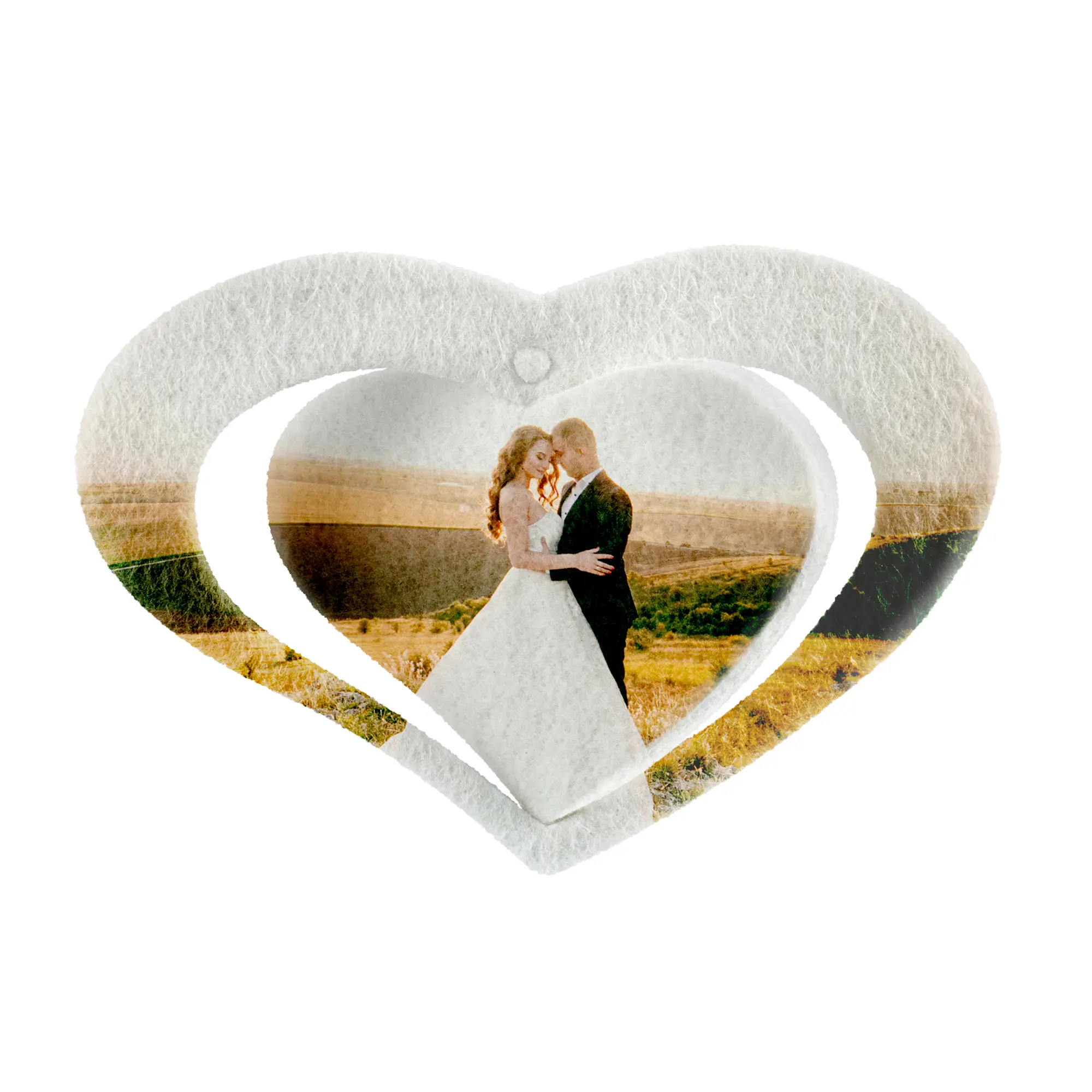 Lufterfrischer, weißer Polyesterfilz, versch. Ausführungen