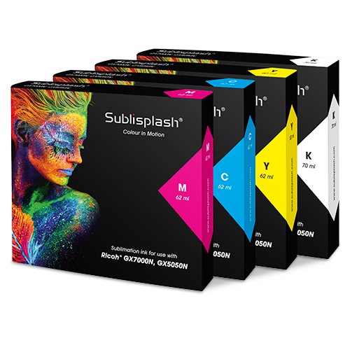 Sublisplash® für Ricoh GX5050N/7000N, 62/70 ml Kartusche, div. Farben