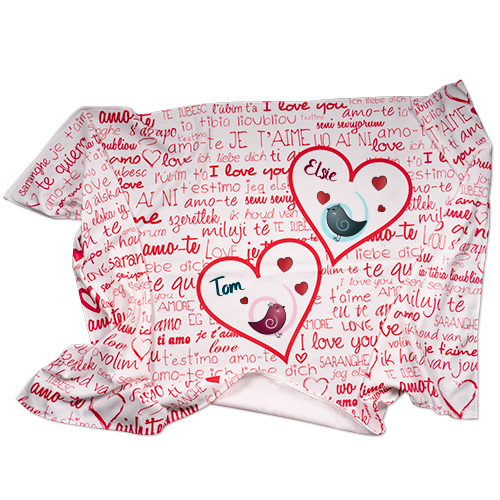 Couverture polaire en microfibre, 100% polyester, taille 95 x 150 cm, imprimé sur une face avec différents motifs