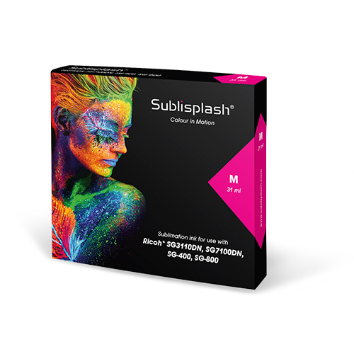 Sublisplash® für Ricoh SG 3110DN/7100DN, SG 400/800, 31/44 ml Kartusche, div. Farben Sublisplash® für Ricoh SG 3110DN/7100DN, SG 400/800, 31/44 ml Kartusche, div. Farben