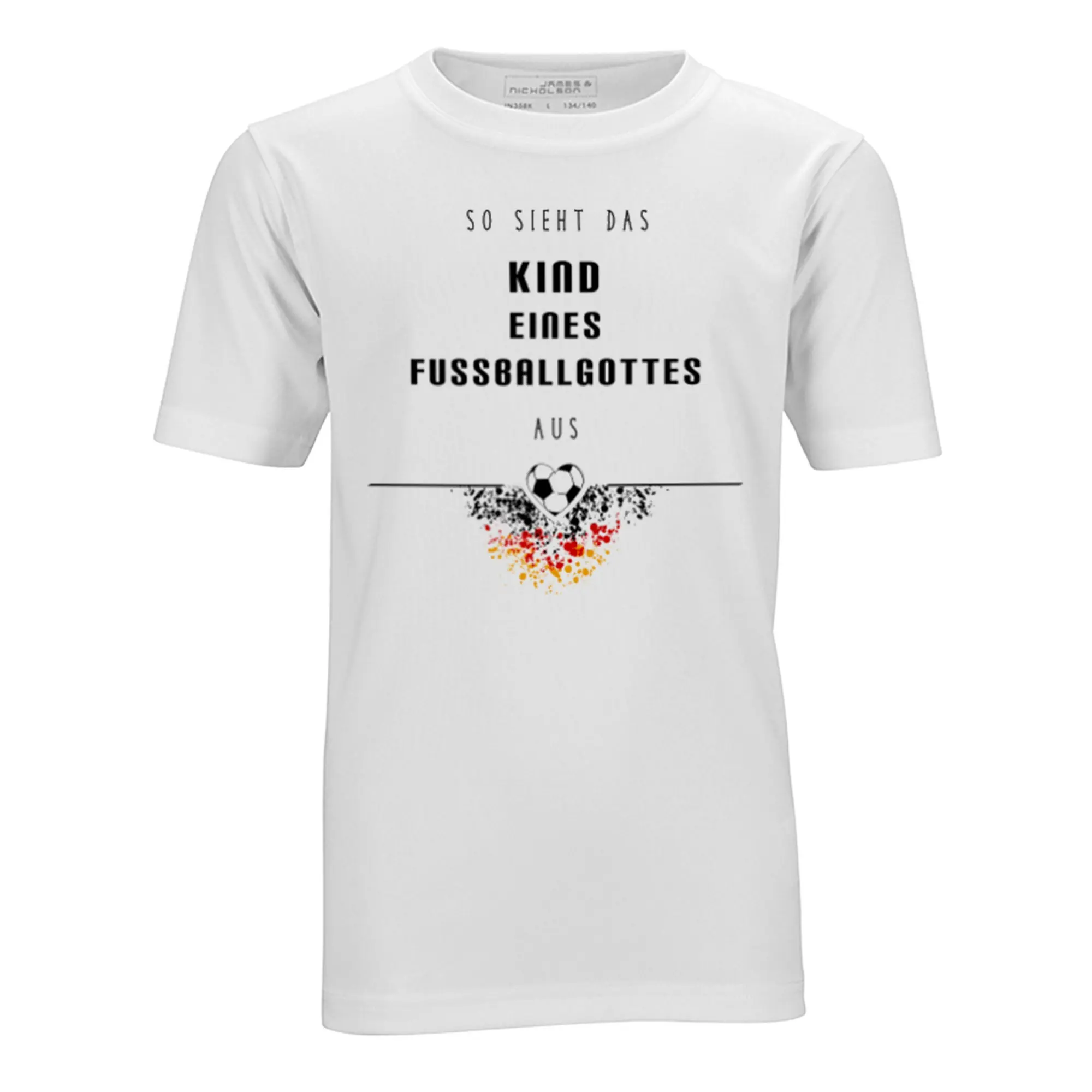 Kids Active T-Shirt, Round Neck, Farbe White, div. Größen
