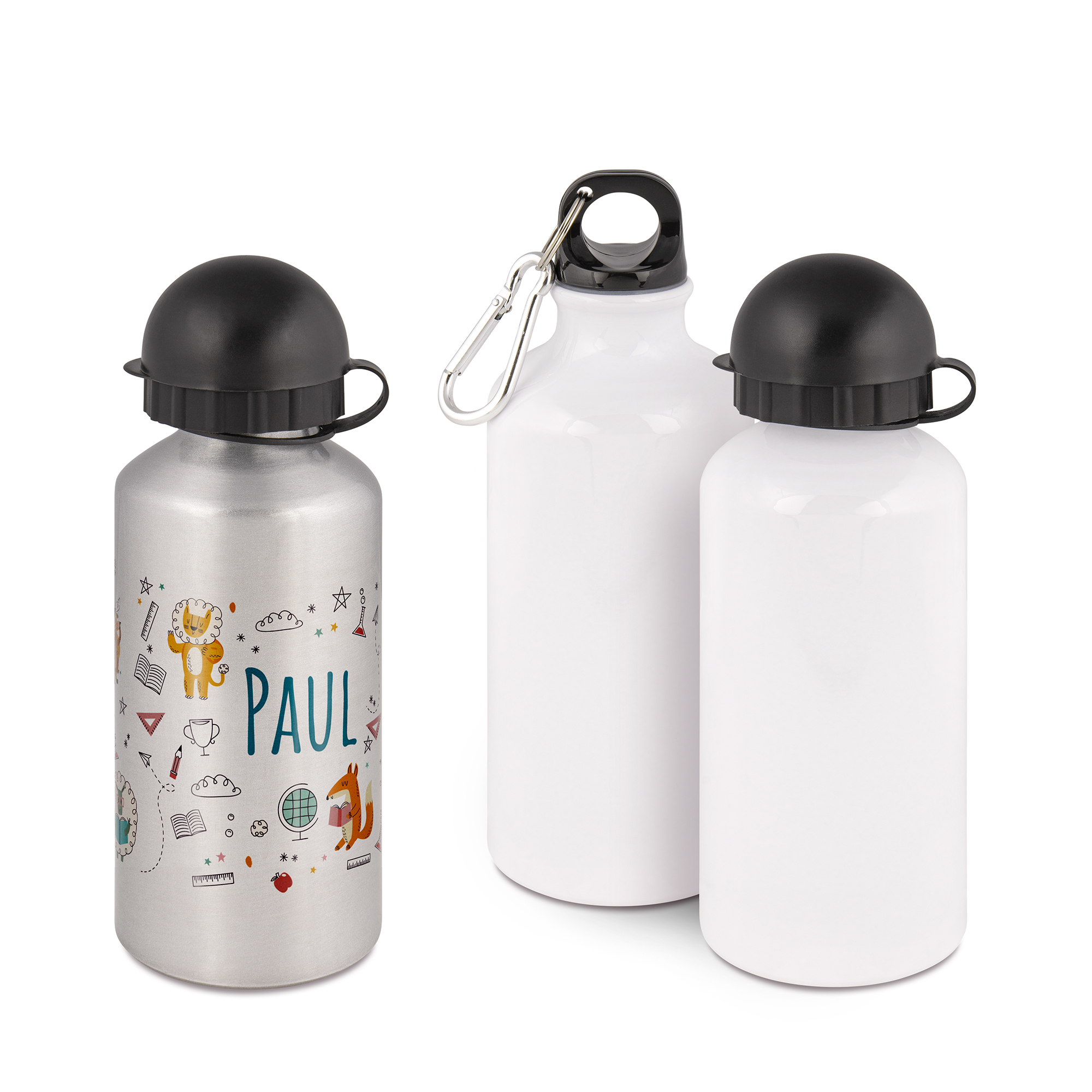 Aluminium-Trinkflasche, div. Farben, div. Größen
