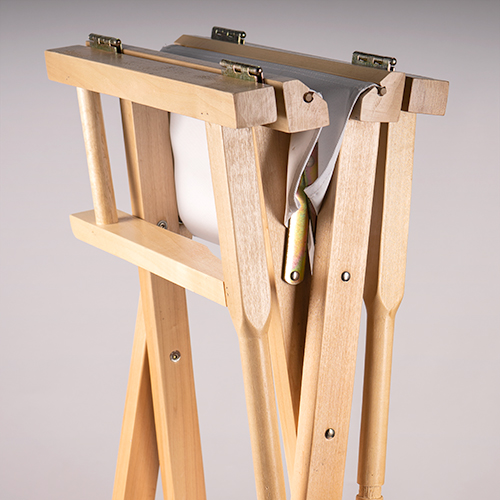 Folding director's chair, natural birch wood, size 54 x 40 x 85 cm, 2 pcs./carton