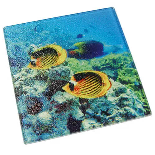 Glass plate, size 152 x 152 mm, 6 mm thickness,  hand-wash recommended, 48 pcs./carton