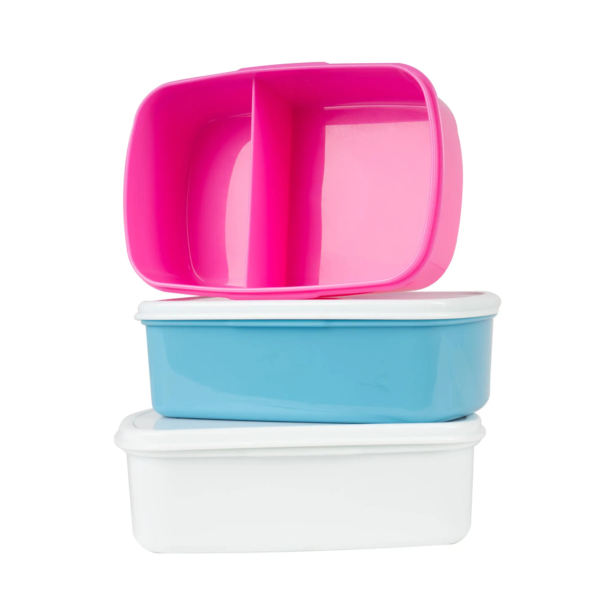 Lunch box 186 x 128 x 60 mm with divider and printable lid insert, various tin colour