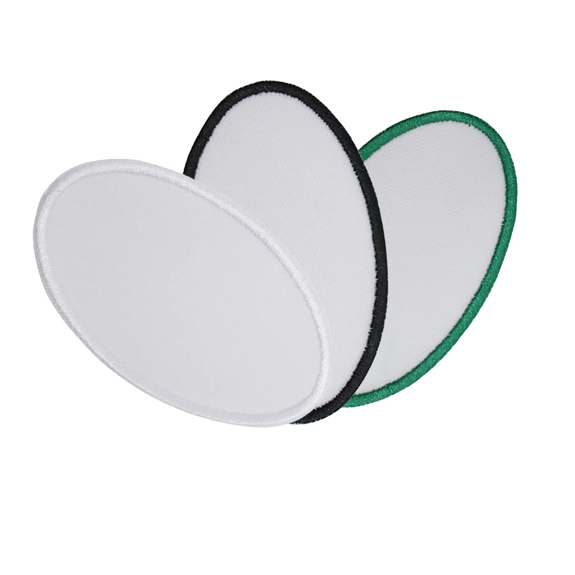 Etiquettes patch à coudre-ovale, diverses couleurs