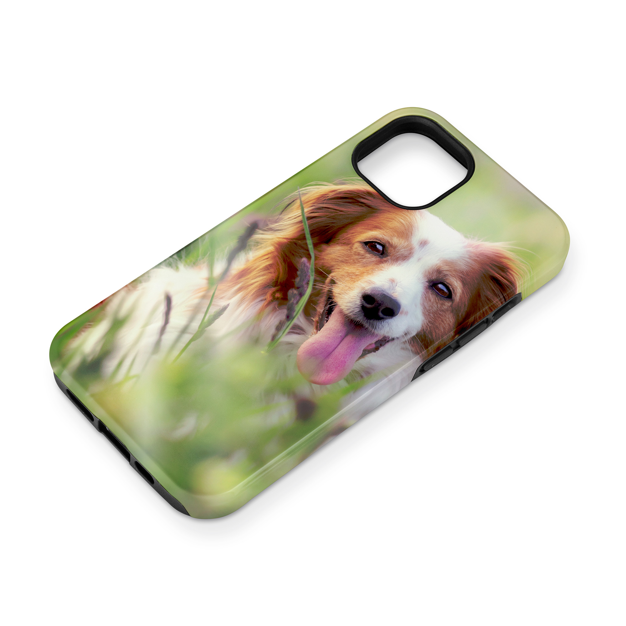 3D Premium Cover für Galaxy und iPhone, Farbe Weiß-glänzend und Farbe Weiß-matt