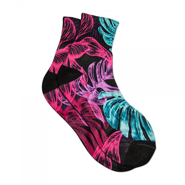 Chaussettes courtes blanches - noires, diverses tailles