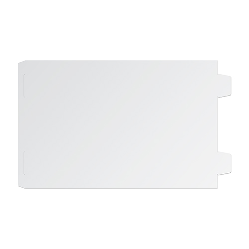 Abat-jour blanc brillant, taille 190 x 315 mm, imprimable sur une face, 200 pcs./pack