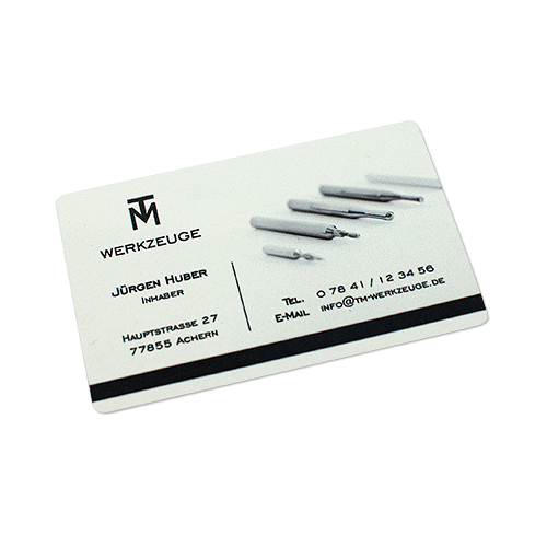 Sublistar® Carte de visite plastifiée, souple 86 x 55 mm, épaisseur 0,2 mm, diverses couleurs