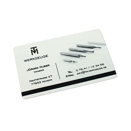 Sublistar® Folien-Visitenkarten 86 x 55 mm, 0,2 mm stark, div. Farben