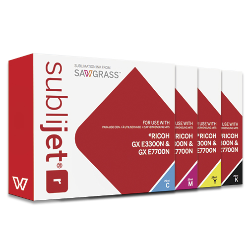 SubliJet-R für Ricoh GXe2600/3300N/7700N, 29 ml Kartusche, diverse Farben