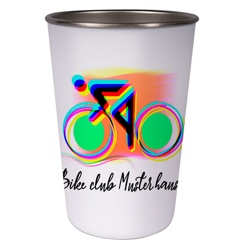 Konischer Edelstahlbecher 17oz, kunststoffummantelt