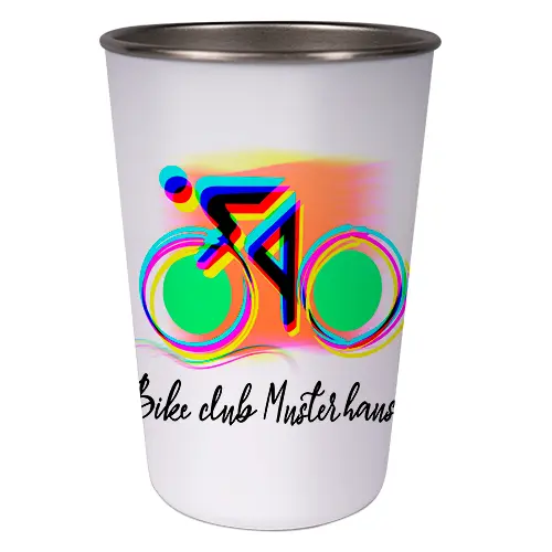 Konischer Edelstahlbecher 17oz, kunststoffummantelt