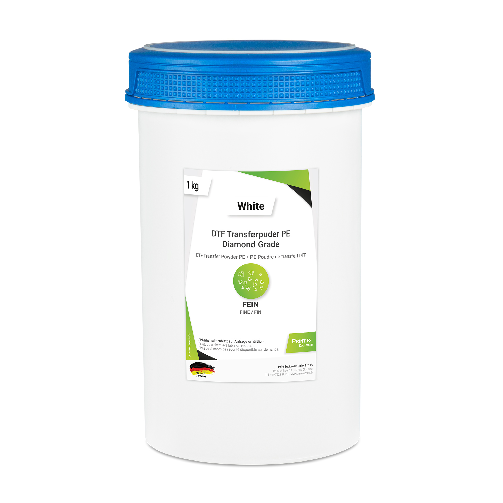 Poudre de transfert PE Diamond Grade pour DTF, pour tissus à structure fine, diverses versions