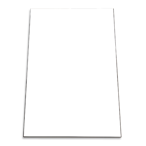 ChromaLuxe panneau mural blanc brilliant, 400 x 600 x 16 mm, Couleur du cadre noir, 6 pcs/carton