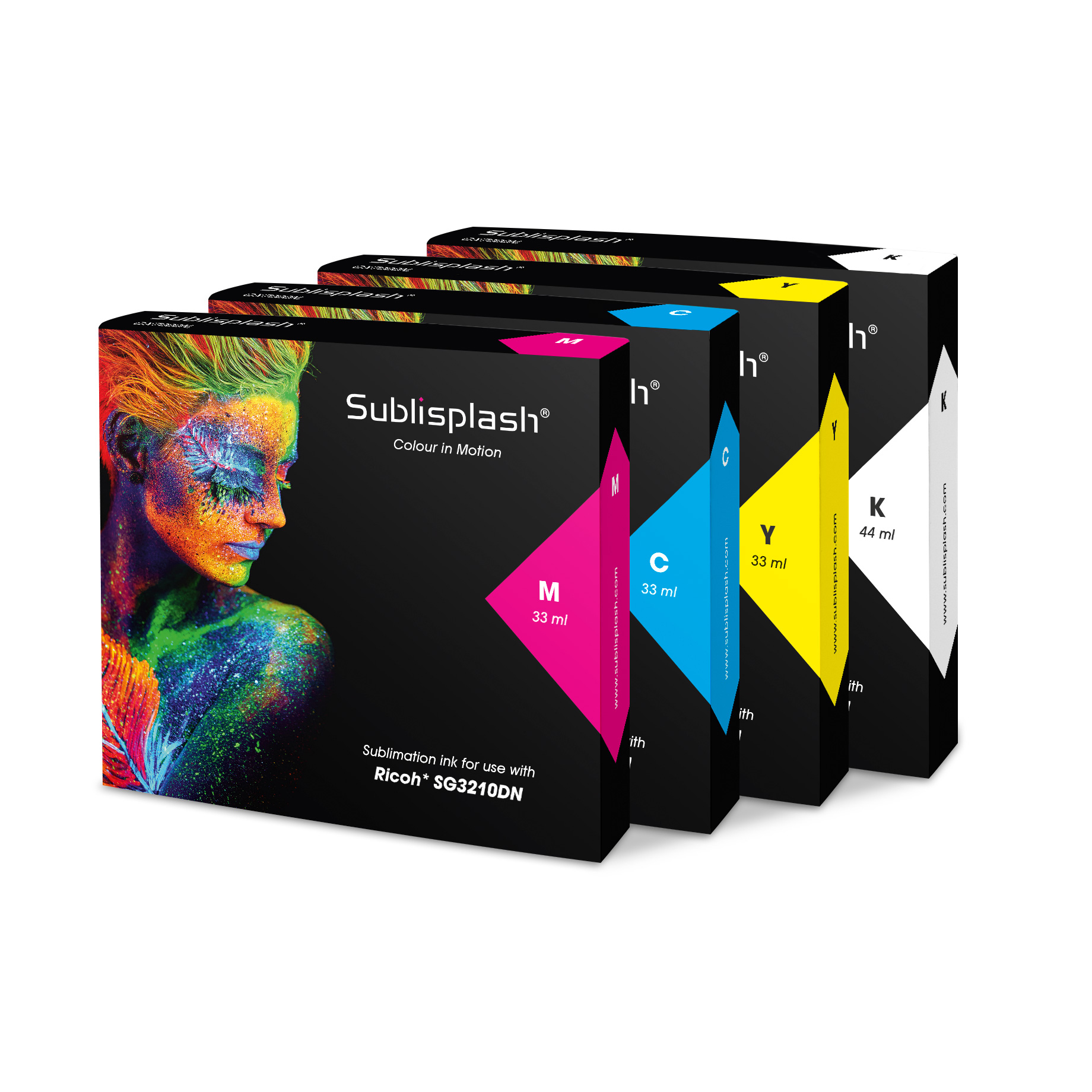 Sublisplash® für Ricoh SG 3210DN, 33/44 ml Kartusche, div. Farben