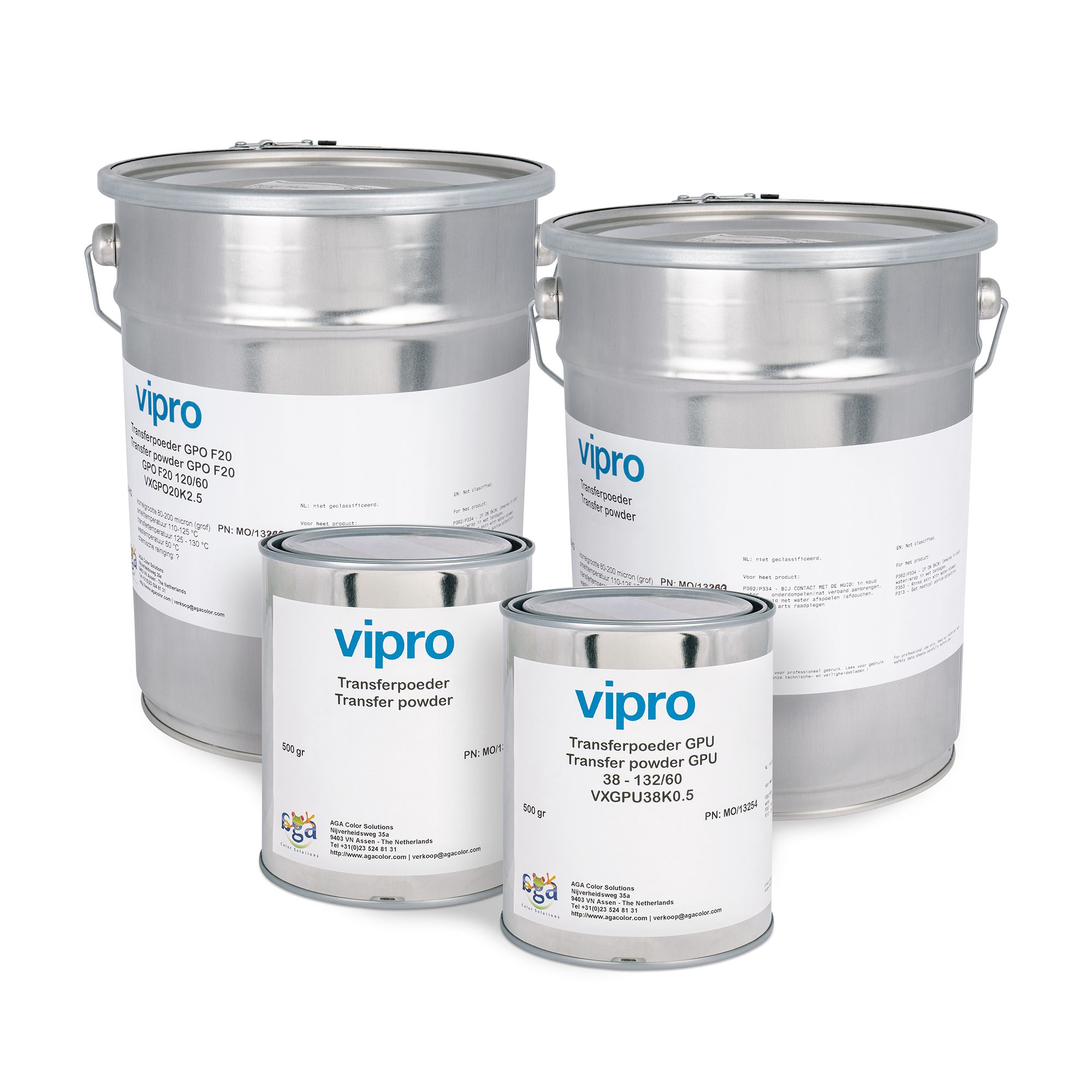 Poudre adhésive thermofusible, diverses versions