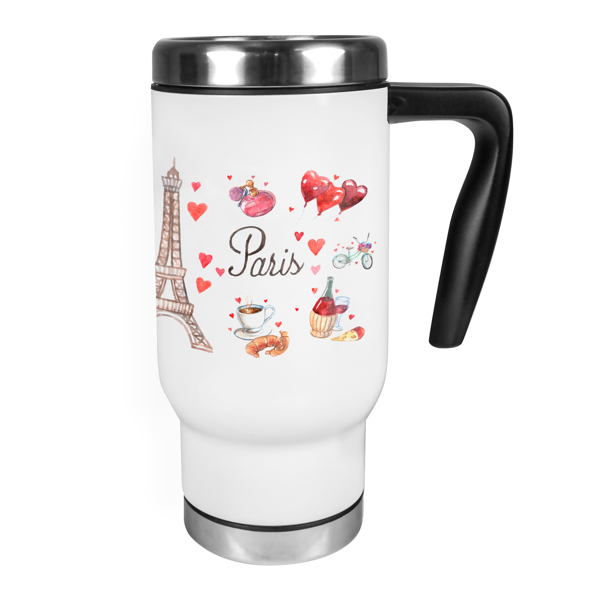 Gobelet thermos en inox, 17oz, taille Ø 85 mm, diverses couleurs