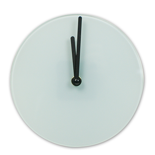 Horloge murale en verre lisse, diverses tailles