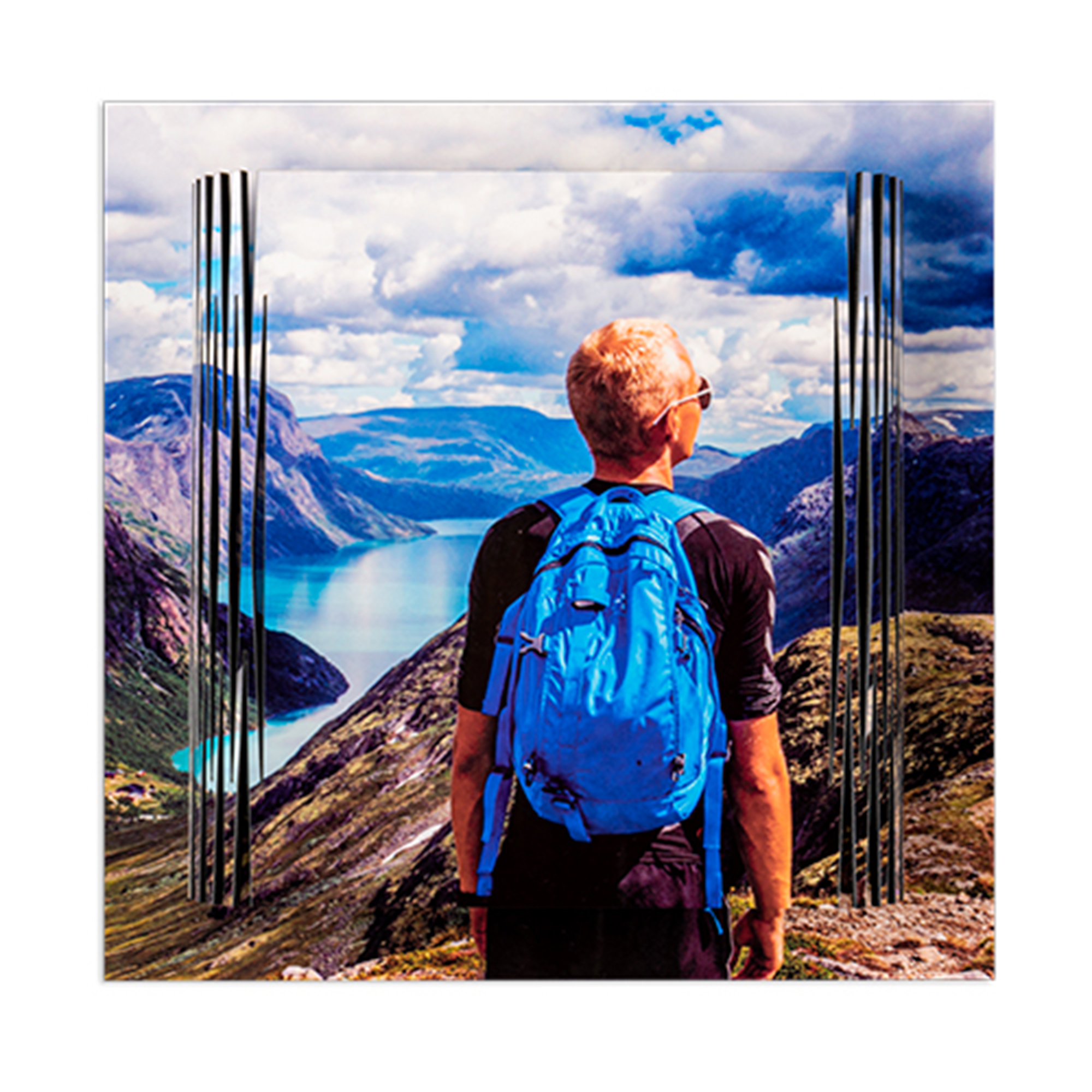 Creative photo board made of 3 mm thickness hardboard, Set of 2 pieces, different sizes