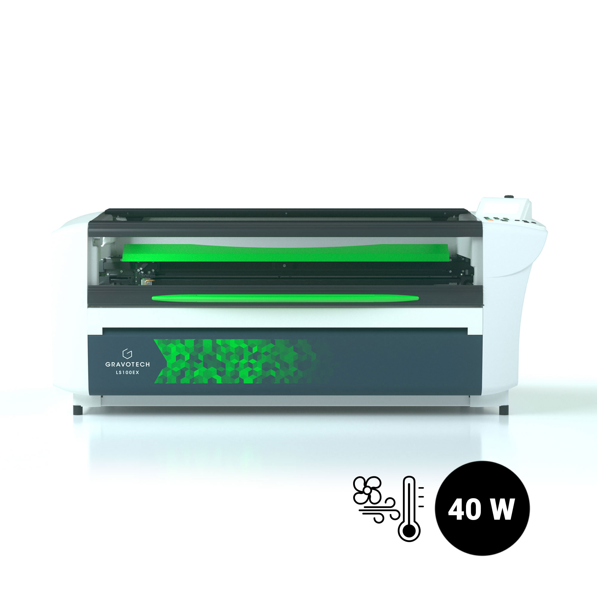 Gravotech LS100EX CO2 Graveur Laser, 40 watts Laser CO2 avec refroidissement par air
