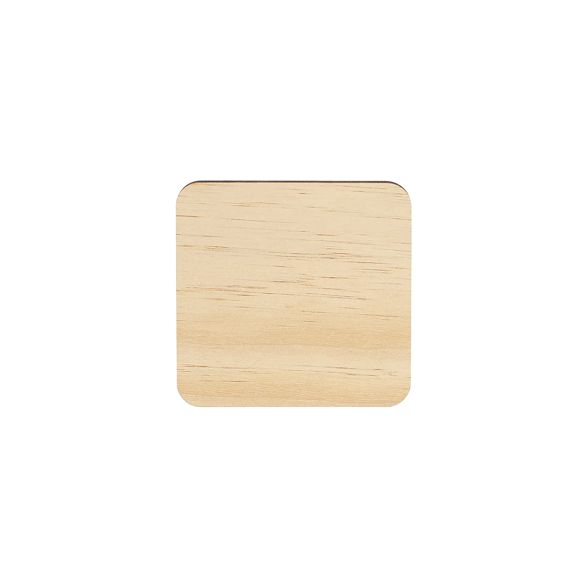 Sperrholz-Untersetzer, Farbe Natur mit Holzmaserung, div. Ausführungen