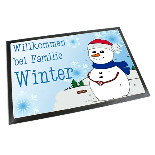 Sublistar® Doormat white with rubber edges, non-slip, div. sizes