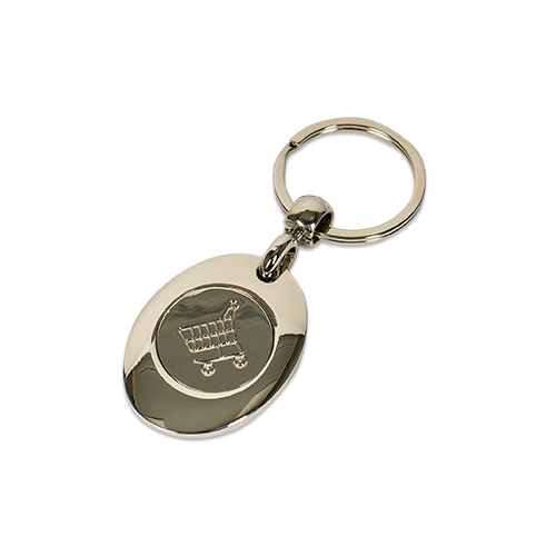 Porte-clés avec jeton de caddy, 30 x 85 mm, 12 pcs./pack, 240 pcs./carton