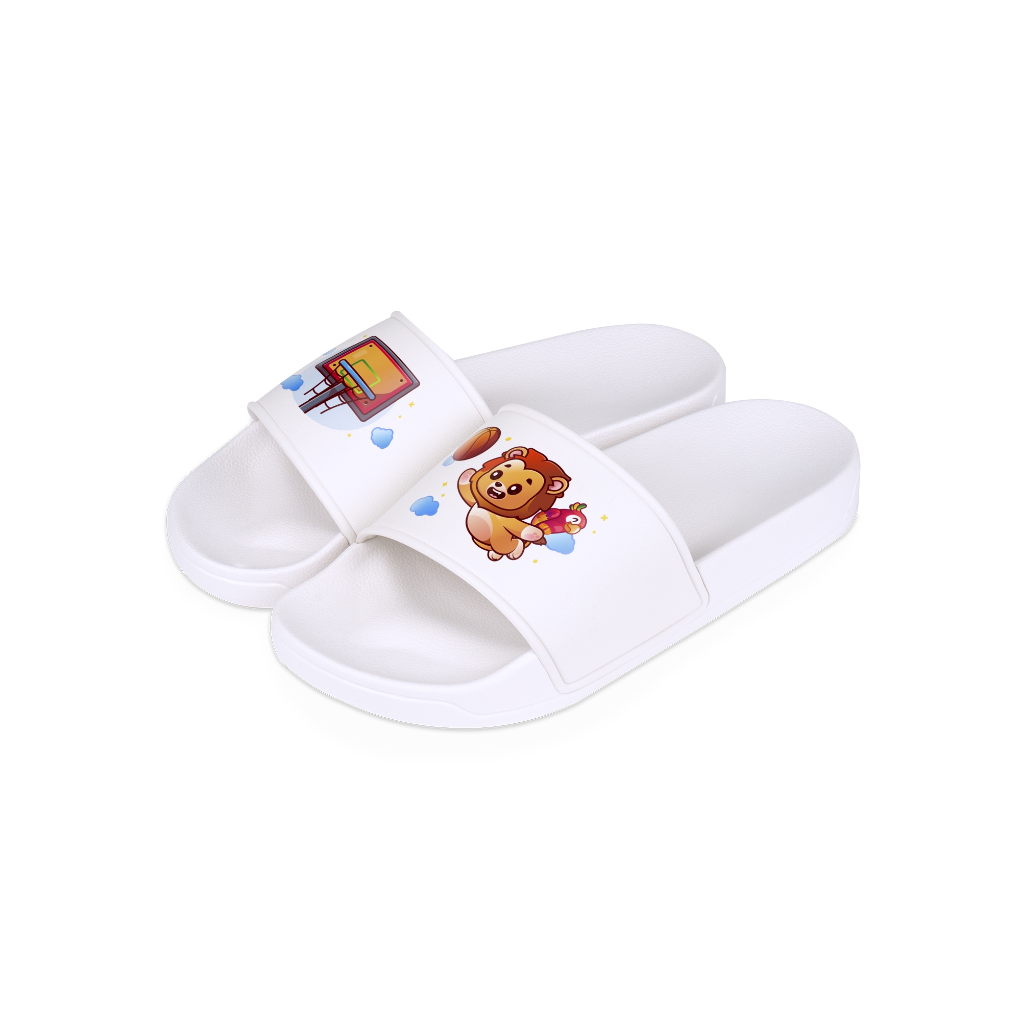 Claquettes de bain pour enfants avec lanière imprimable (pour DTF), diverses couleurs et tailles