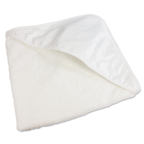 Sublistar® Kinderbadetuch Frottier mit bedruckbarer Kapuze, Farbe Weiß, Größe 80 x 80 cm