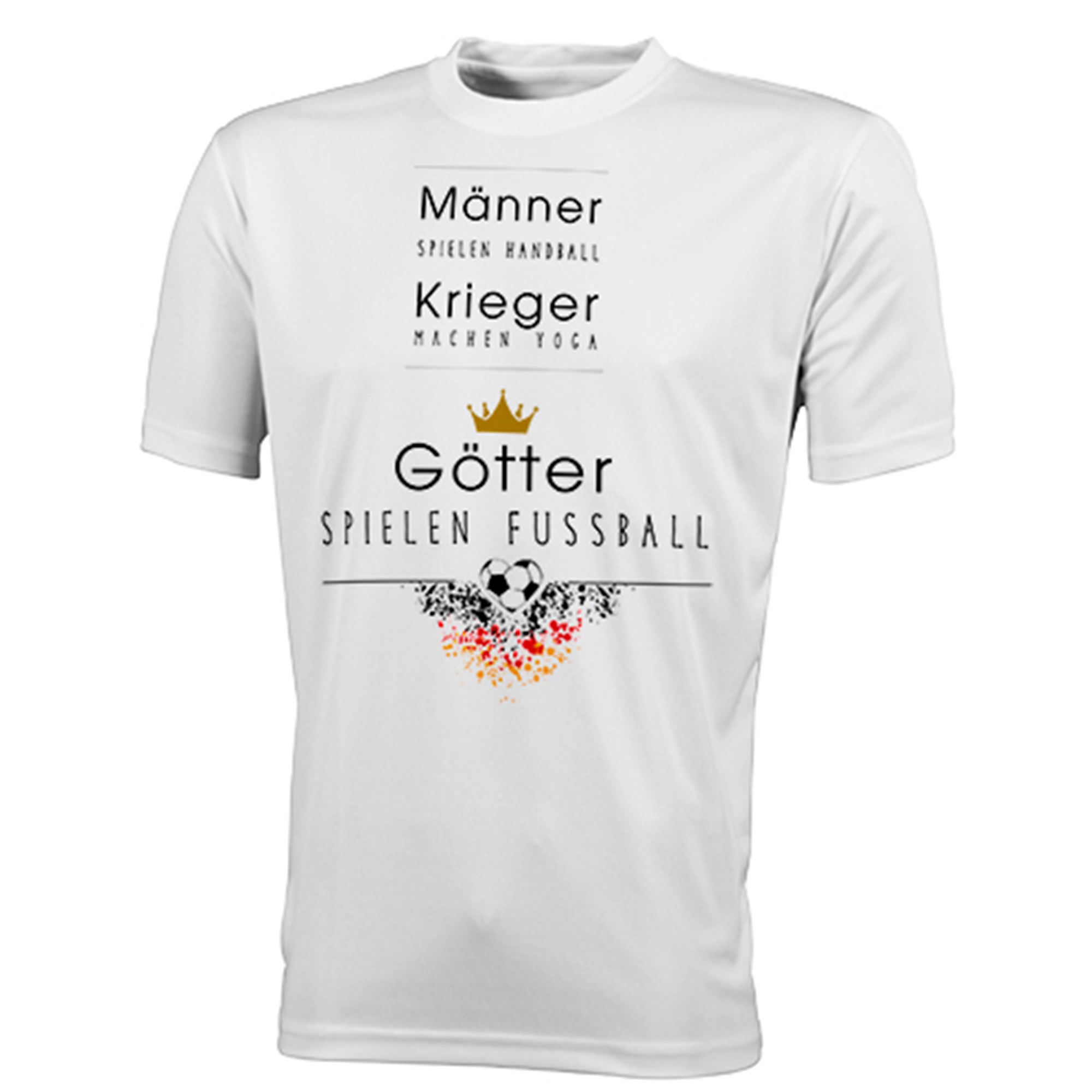 T-shirt actif homme, col rond, couleur White, divers tailles