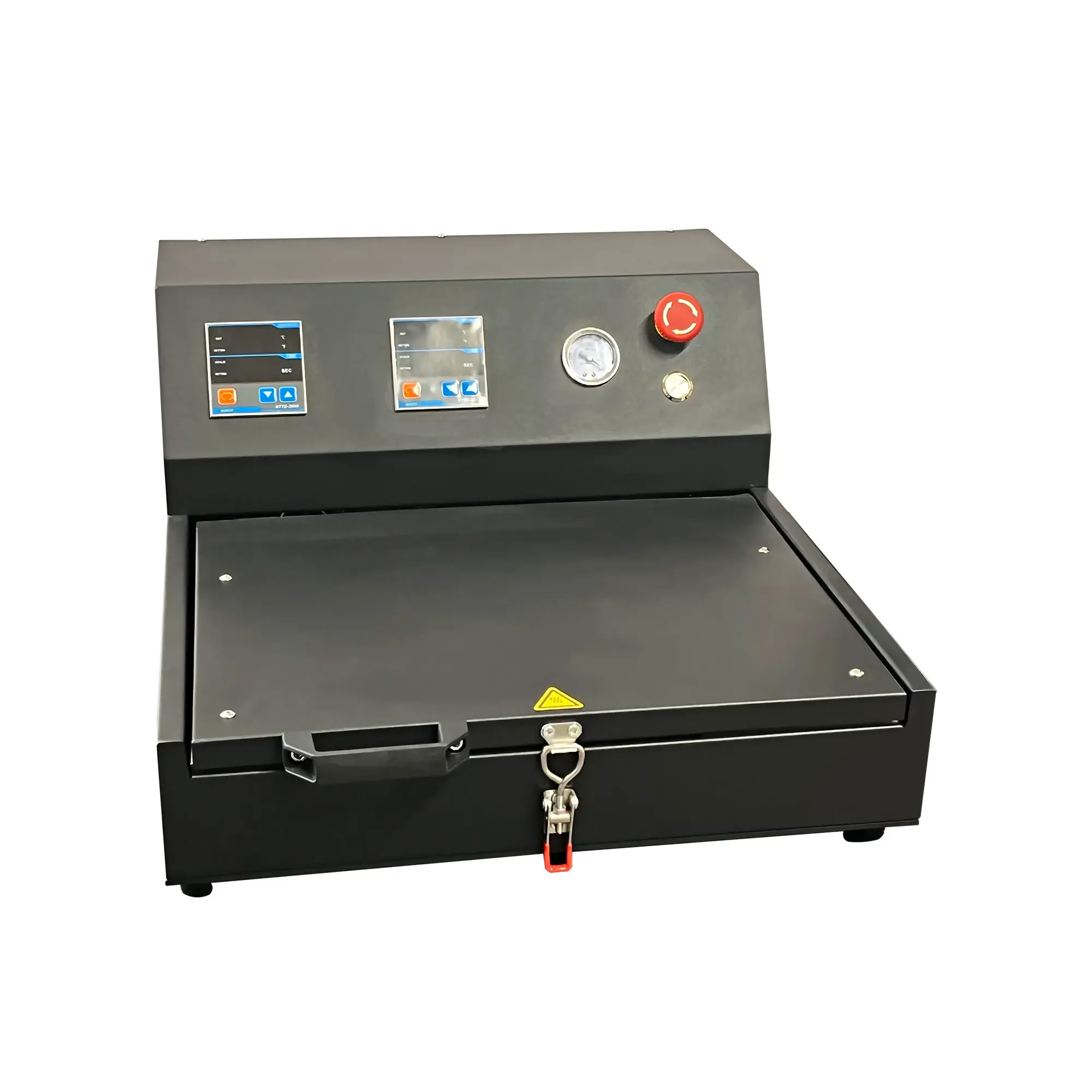 3D-Vakuumpresse u.a. zum Bedrucken der SHG-Schienbeinschoner