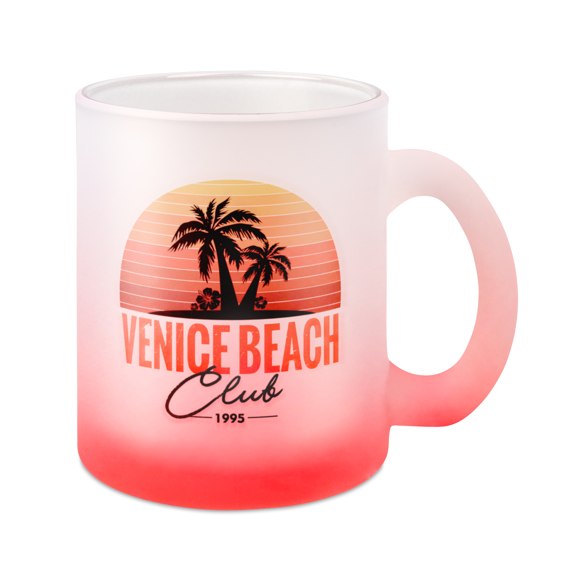 Tasse en verre avec dégradé de couleurs 10oz, Orca™ Coating, div. couleurs