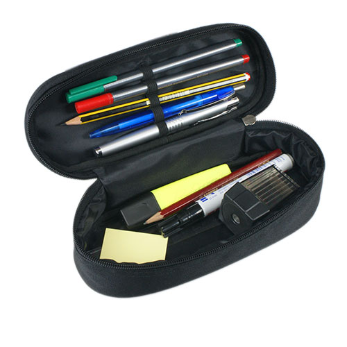 Sublistar® Trousse à crayons,  noir, taille (LxHxP) 230 x 90 x 70 mm, 50 pcs./carton