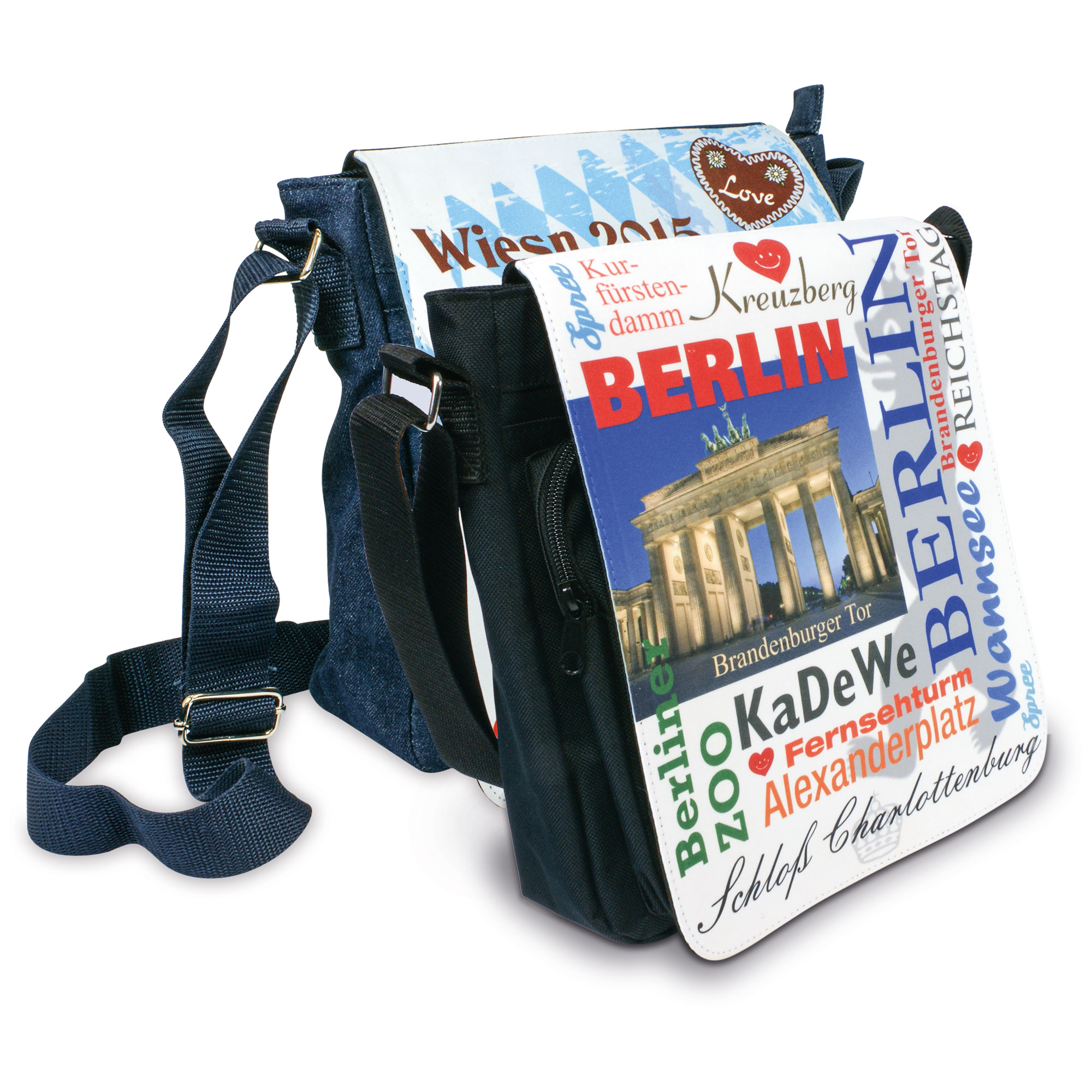 Sublistar® Schultertasche VENEDIG mit wechselbarer Frontlasche, div. Farben Sublistar® Schultertasche VENEDIG mit wechselbarer Frontlasche, div. Farben