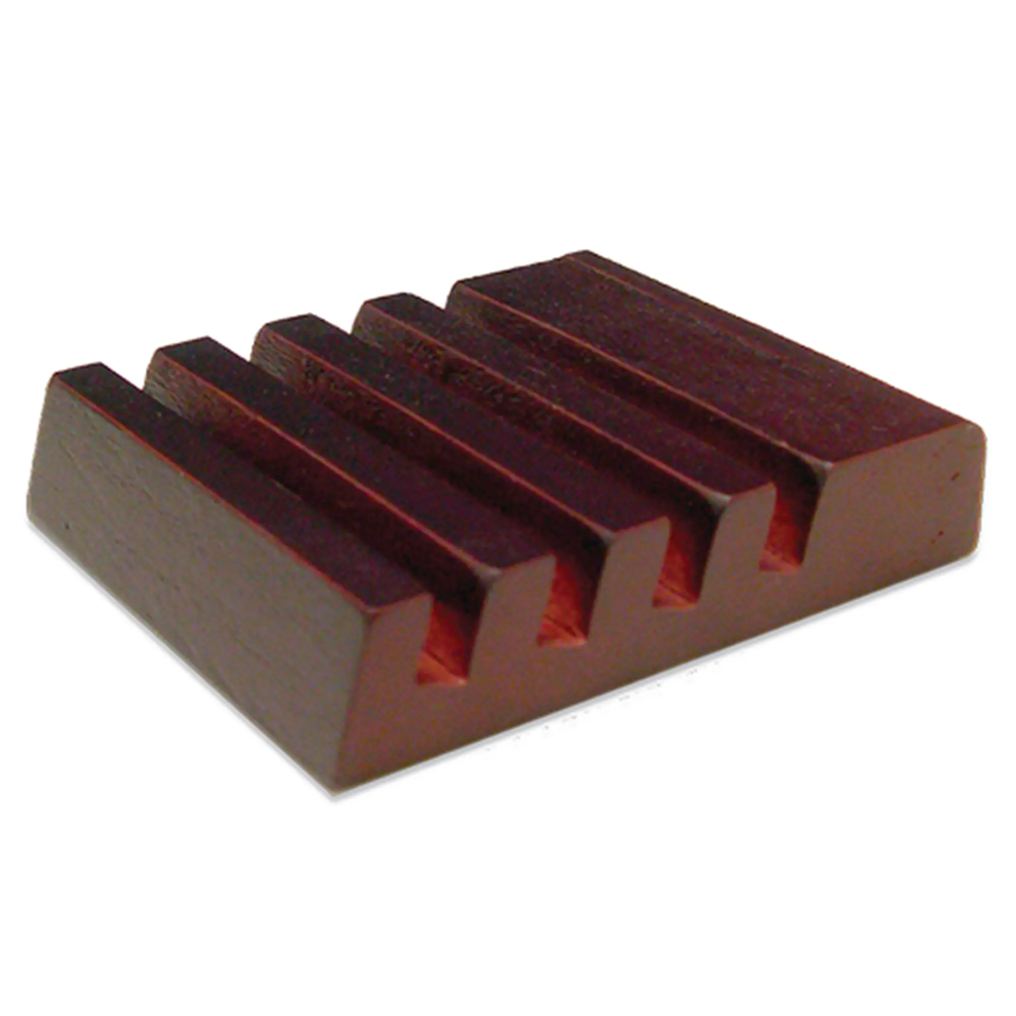 Halter für 4 Untersetzer 60 x 80 mm, Farbe Mahagoni