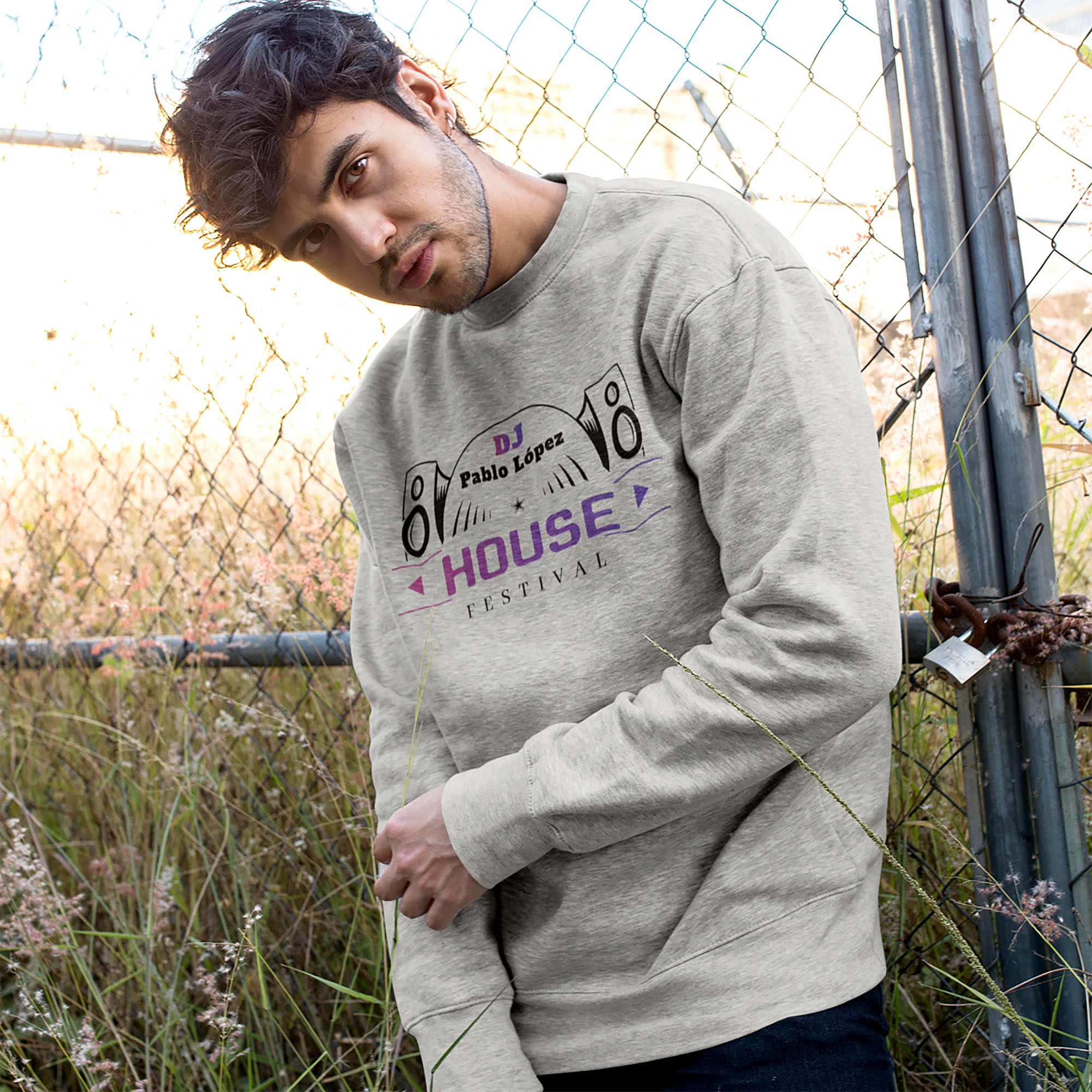 Basic Sweatshirt, colour Ash Heather, various sizes