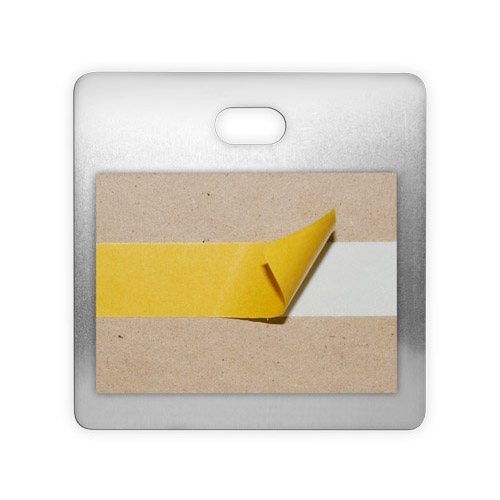 Système de fixation en aluminium incl. cale espace en MDF, taille 127 x 127 mm, 10 pcs./carton