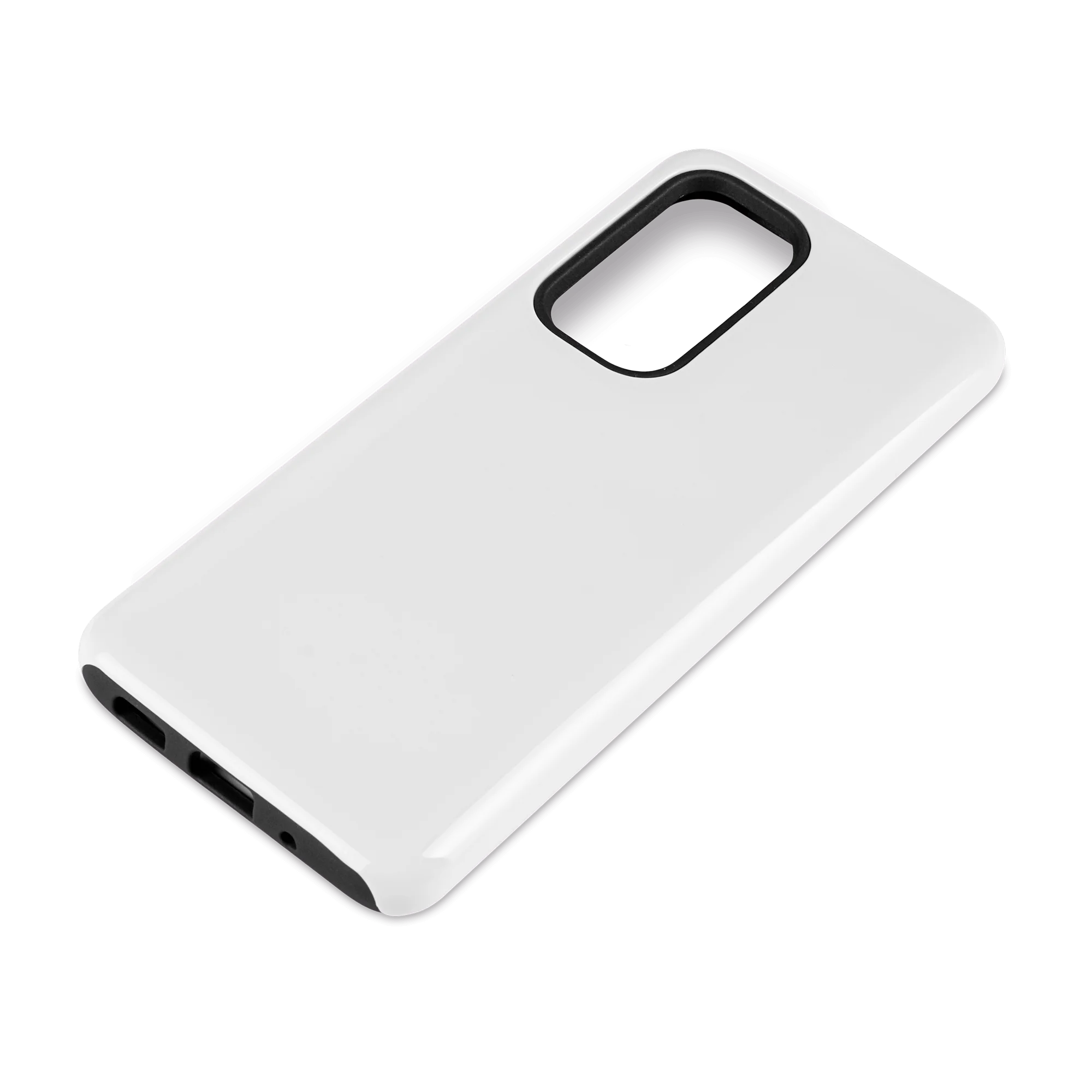 3D Premium Cover for Galaxy and iPhone, colour glossy white and colour matt white
