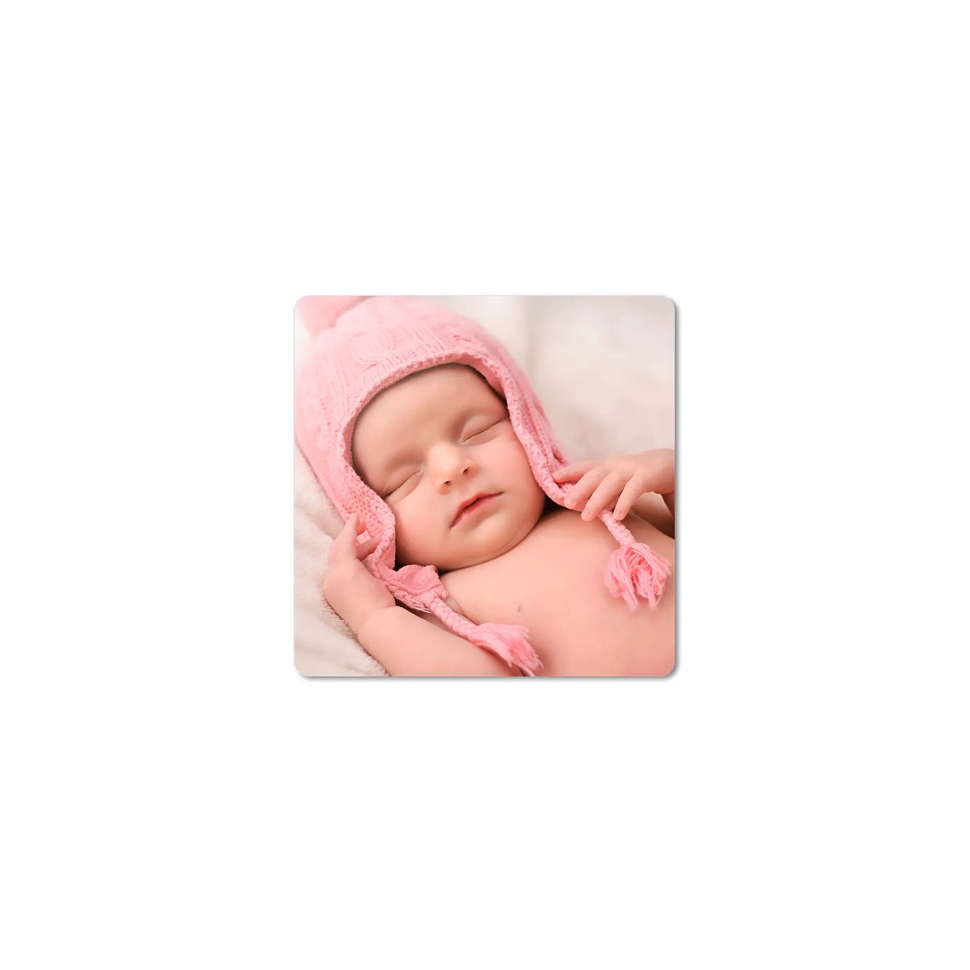 Duraluxe Alu-Fototafel weiß-matt, Muster, unbedruckt, 10 x 10 cm