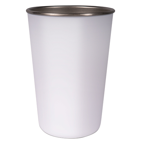 Gobelet en inox en forme conique 17oz, plastifié, lavage main recommandé, 12 pcs./couche, 24 pcs./carton