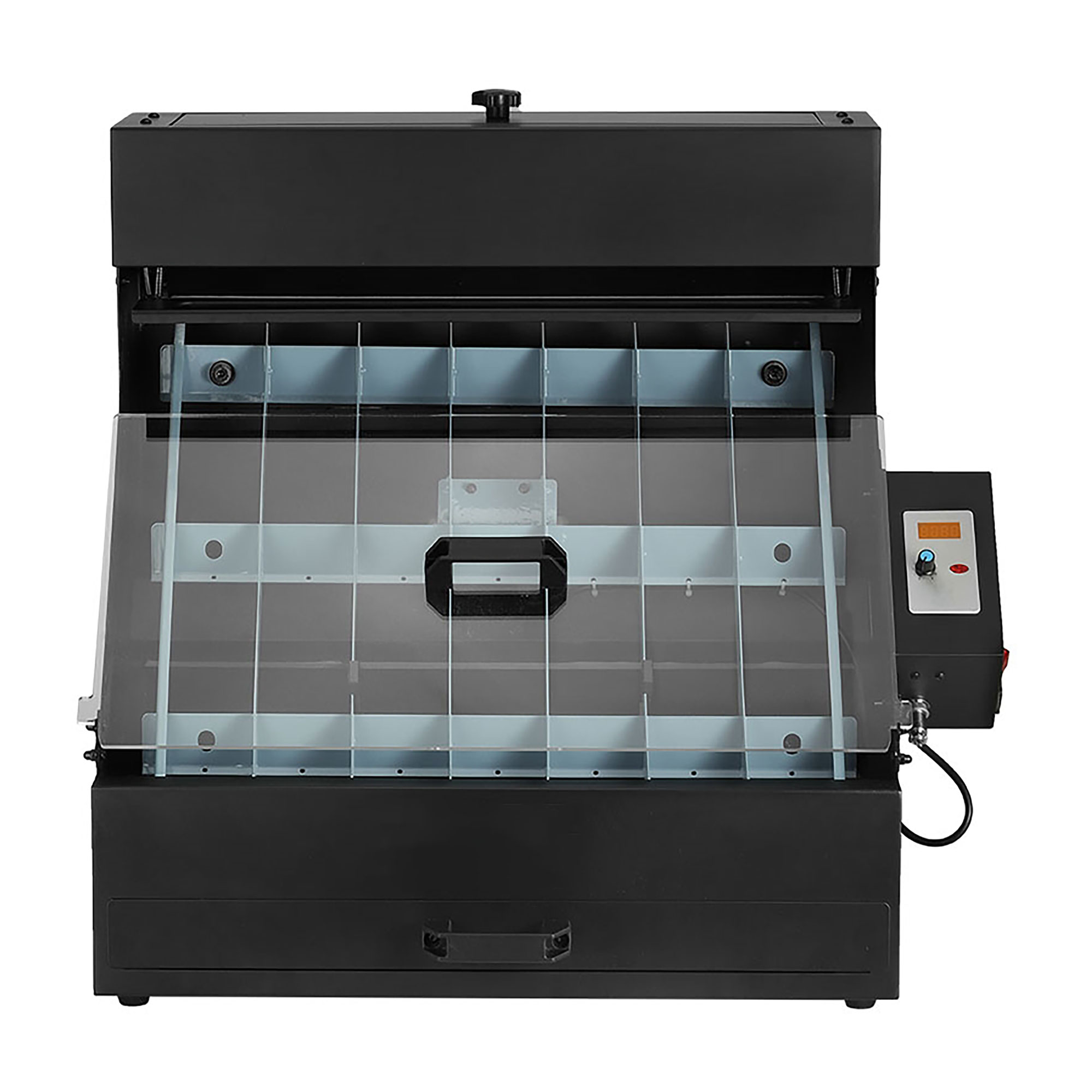 DTF Shaker Station zum Auftragen von Schmelzkleber bis zu einem Format von 40 x 50 cm