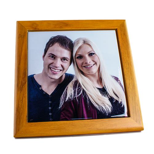 Cadre en bois clair, taille 195 x 195 mm, pour carrelage 152 x 152 mm, 100 pcs./carton