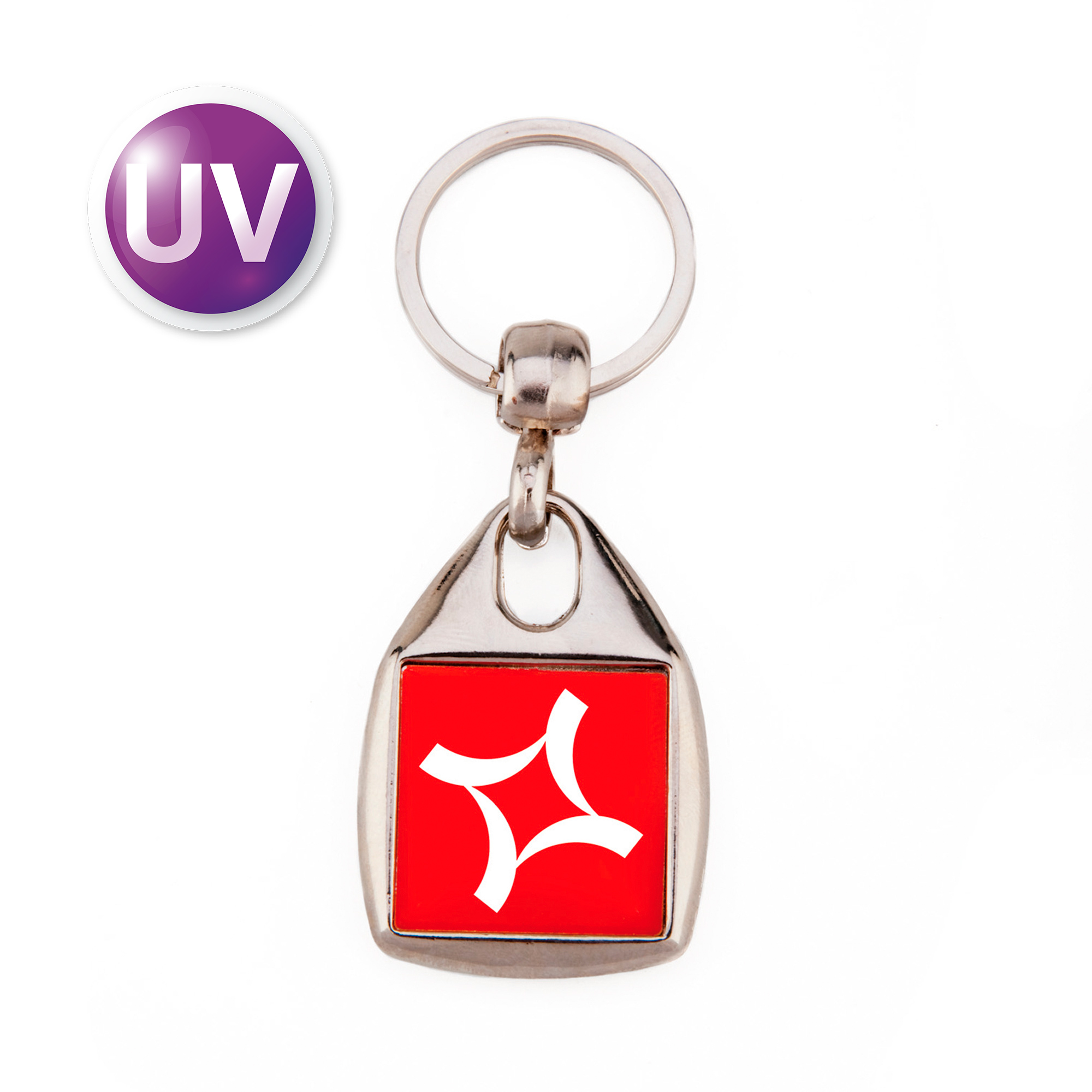 Porte-clés UV de Multiplexx, métal, diverses versions