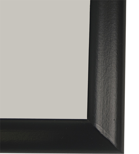 UNISUB Wandtafel weiß-glänzend, 230 x 305 x 16 mm, Rahmenfarbe Schwarz