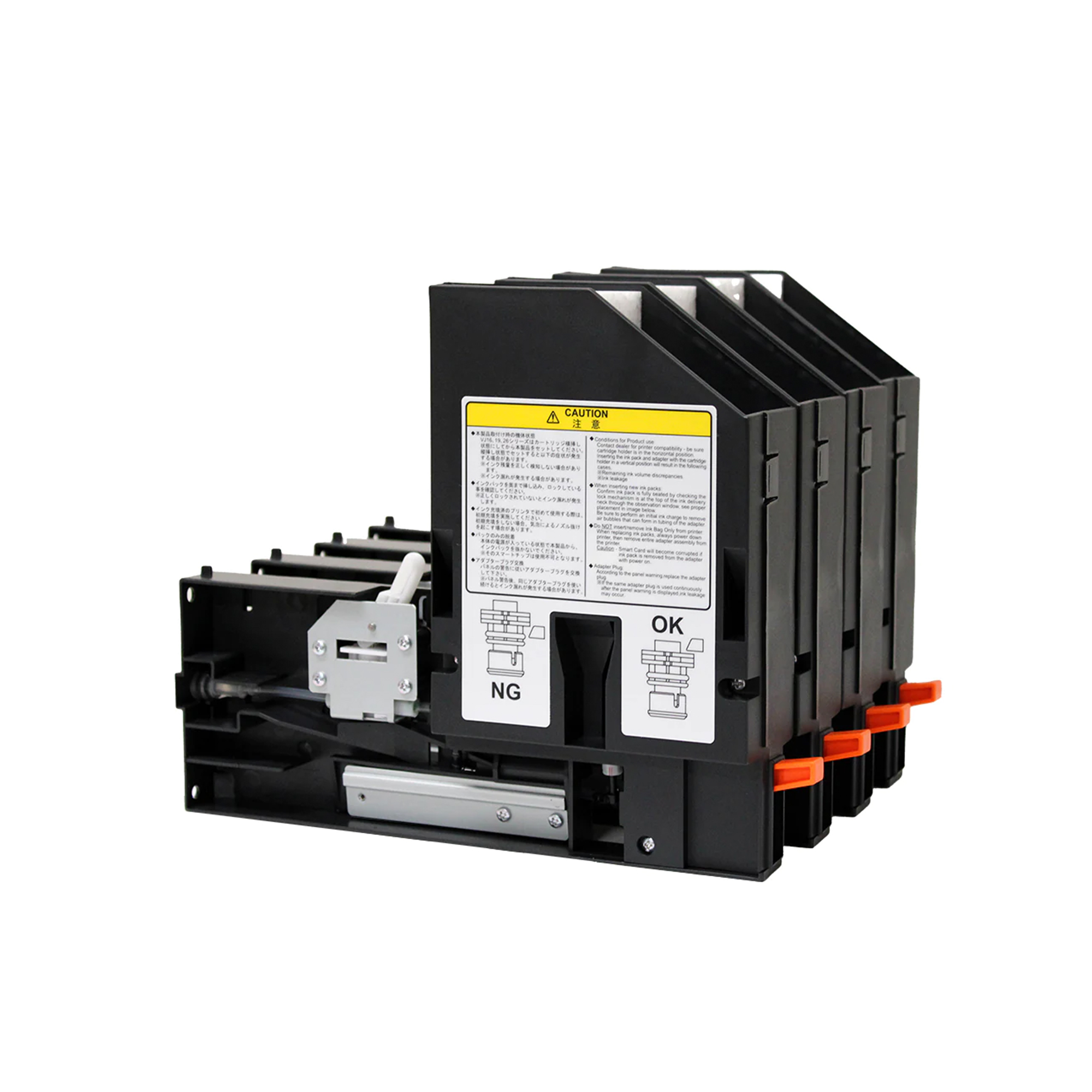 Tintenadapter-Set (4 Stück) für Eco-Solvent MS31-Tinten-Literpacks, für XpertJet 1341 Pro