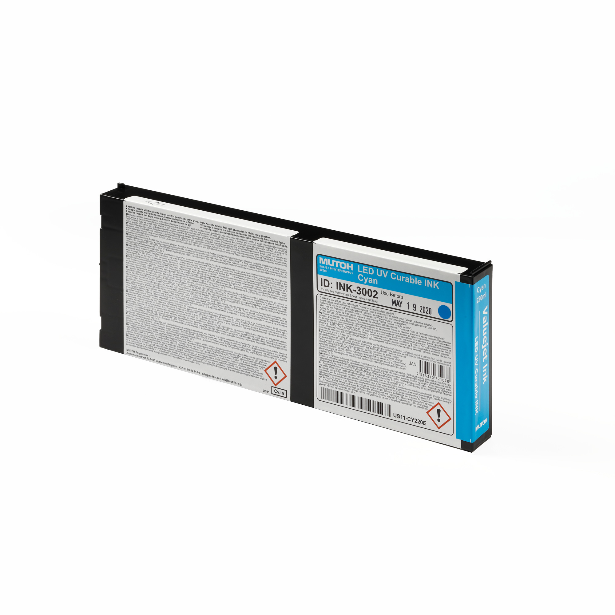 US11 Flex LED UV Ink, div. Farben, 220-ml-Kartusche